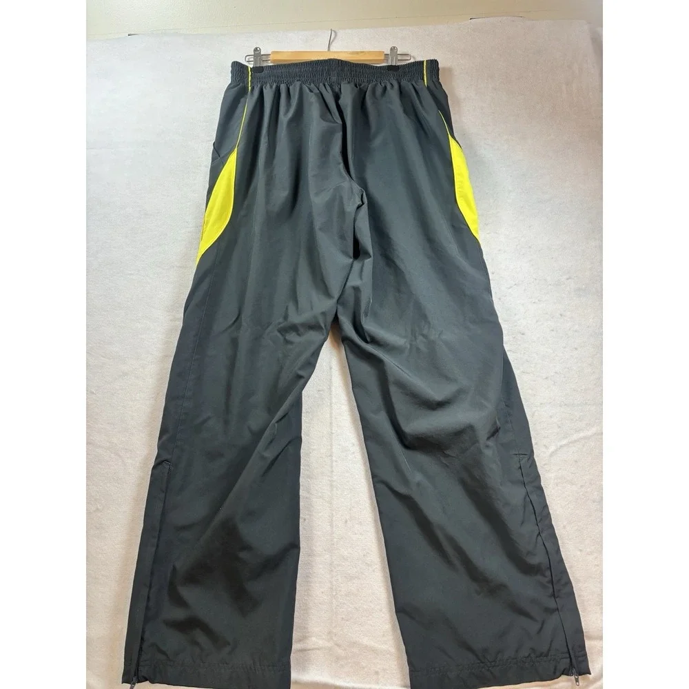 Nike Dri-Fit Joggers Men's Large‎ 32x30 Navy Yellow Ankle Zip Track Pants